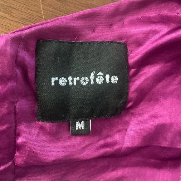 Retrofete Pink Beaded Bustier Top Size M - Picture 11 of 16